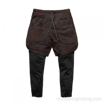 Hardloopshorts met compressie binnenbroek